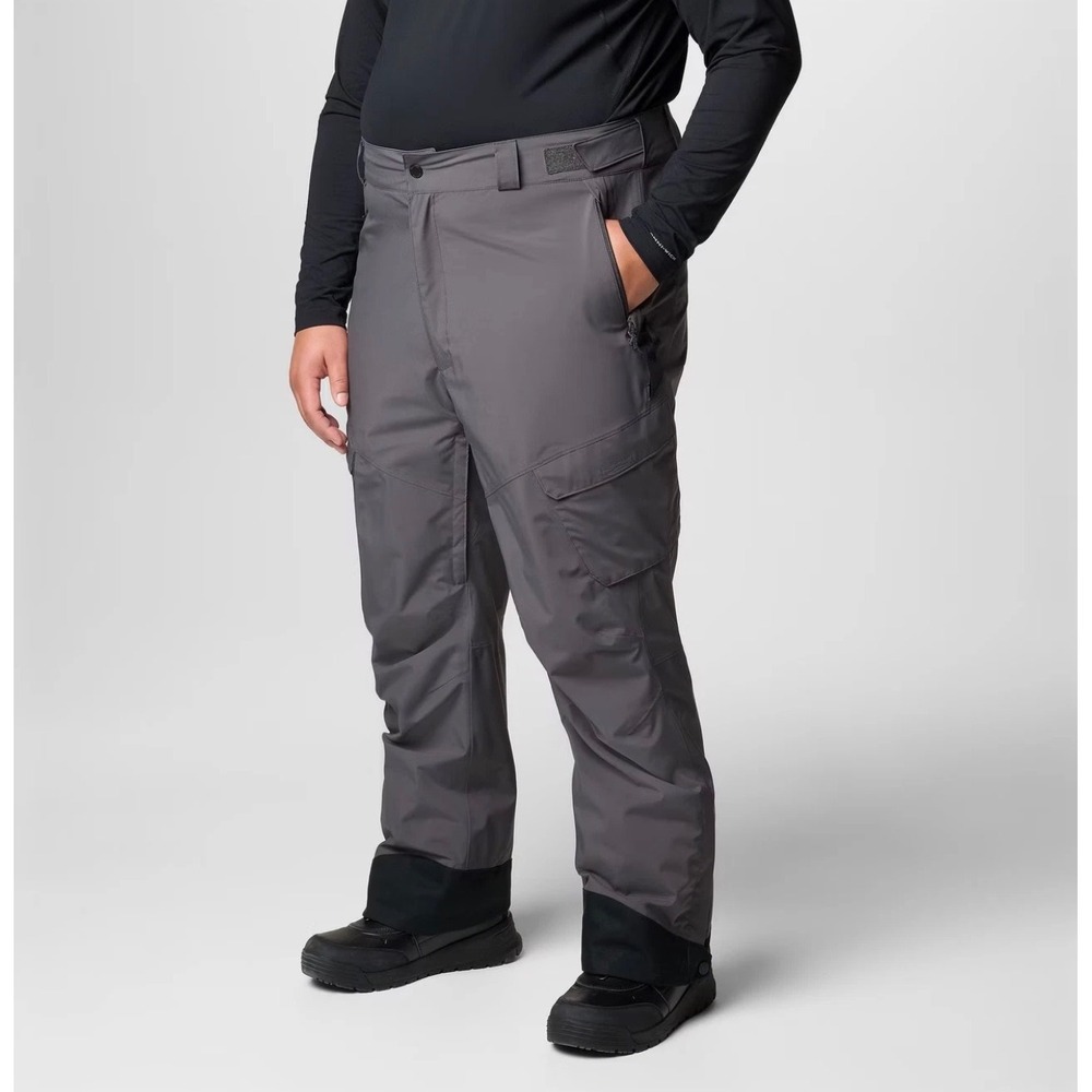 Columbia Mens Powder Stash II Snow Pants Shark Grey 5X Long WS4255-011 NEW